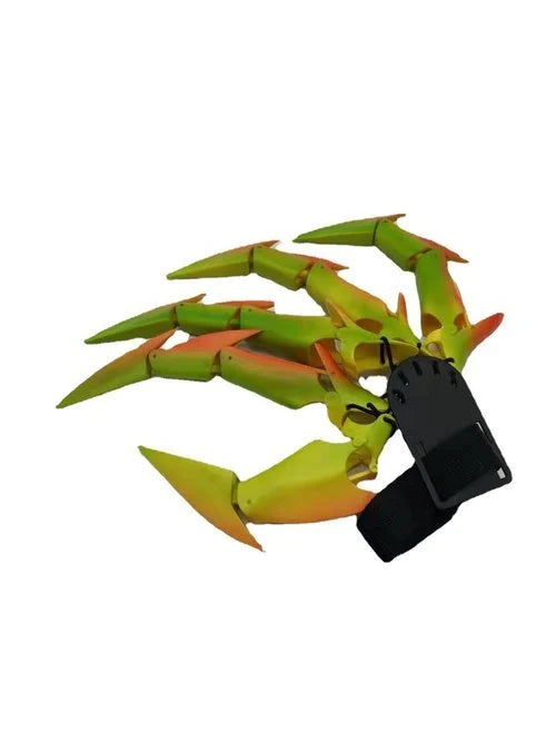 CreepaClaw - 3D可動指エクステンション - ハロウィン用可動クロー付きコスプレハンドアクセサリー