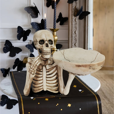 GhoulBowl | Reçine kafatası kase - Gotik iskelet dekorasyonu Cadılar Bayramı