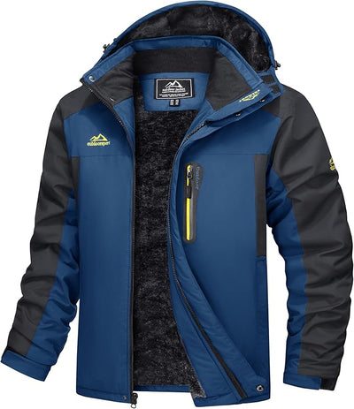 Waterproof and windproof parka with fleece lining and hood - Outdoor jacket