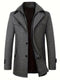 Floris | Casual wool men's jacket with zipper in solid color