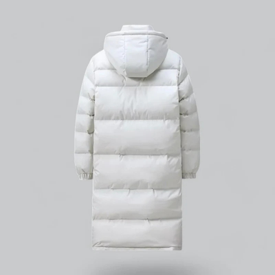 Chaqueta larga abotonada para hombre | Con capucha