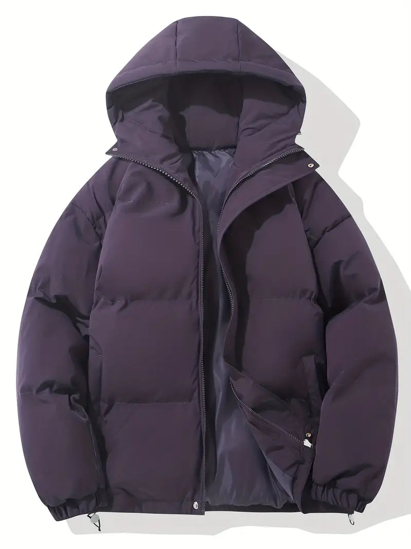 Luuk | Classic winter jacket with hood for men