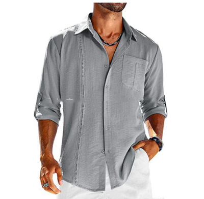 Donato - Camisa informal de manga larga