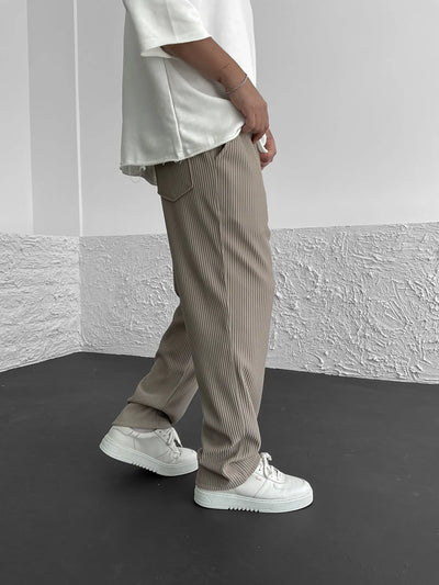 Mueler-mode | Pantalones cómodos de spandex acanalado