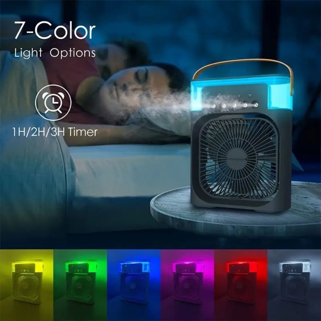 BREEZEFLOW | Enfriador de aire y humidificador portátil 3 en 1