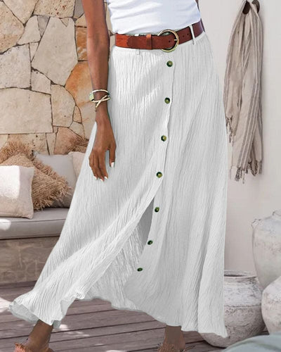 Lotte | Elegante falda larga de color liso