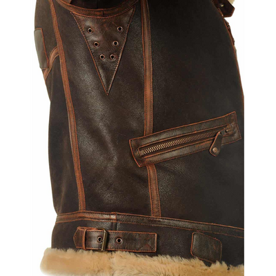Chaqueta de vuelo clásica para hombre: cálida y elegante