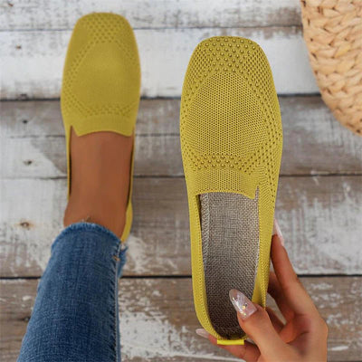 Claudia - Zapatos planos antideslizantes y cómodos para mujer con soporte para el arco