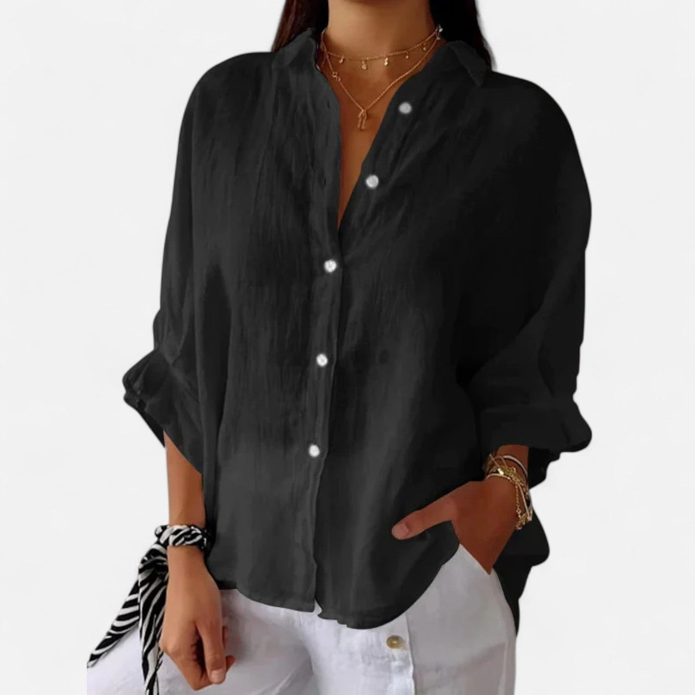 Old Monarchy | Camisa de lino de verano para mujer: elegancia natural y transpirable