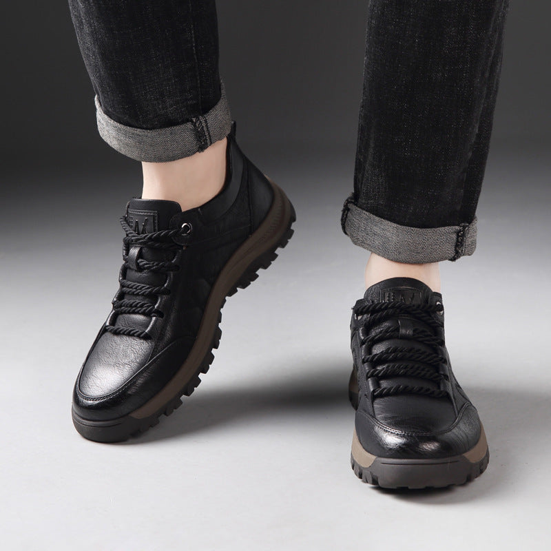 Chaussures orthopédiques en cuir pour hommes