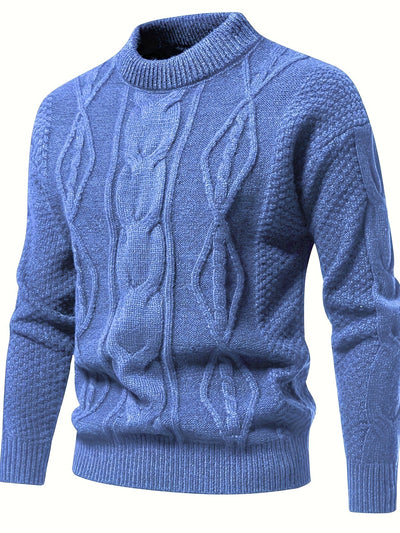 Pull en tricot uni Pour hommes, pull vintage