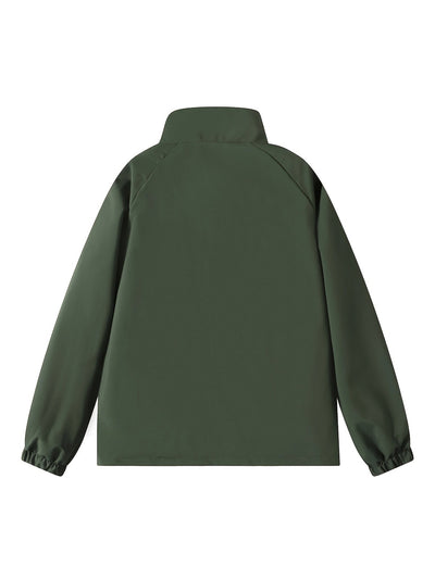 Daan | Black men's jacket with stand-up collar