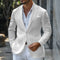 Blazer de verano de lino para hombre: corte entallado y ligero