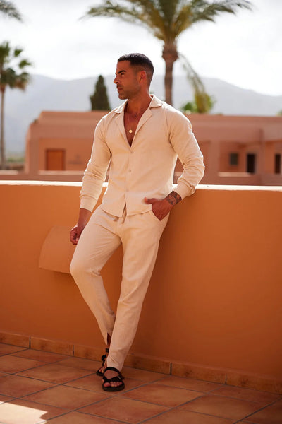 Conjunto de lino para hombre: elegancia y ligereza para el verano