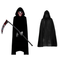 Grimora Set | Halloween pelerini aksesuarları, iskelet maskeleri ve orak