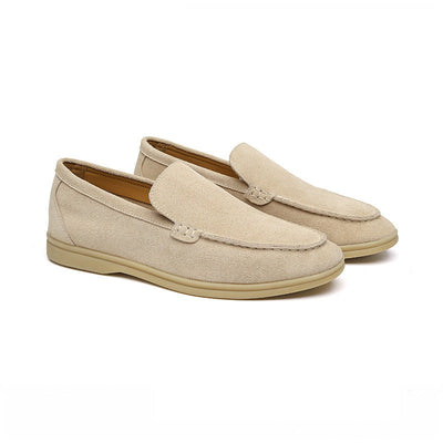 Mocasines exclusivos de ante estilo milanés para hombre