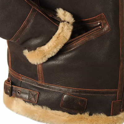 Chaqueta de vuelo clásica para hombre: cálida y elegante
