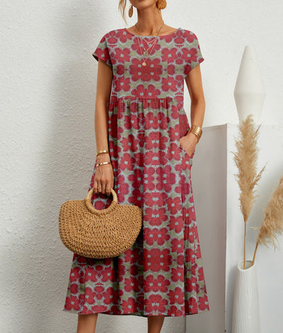 Andrea | Robe à fleurs élégante pour toutes les occasions