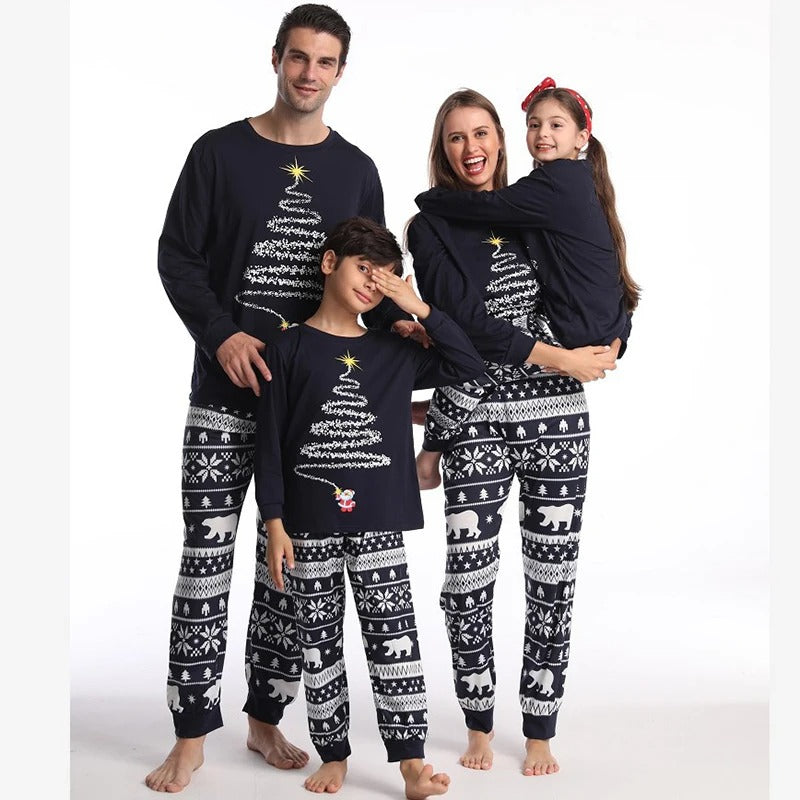 FamFits - Mode familiale Ensemble de pyjama assorti pour Noël