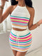 Ella | Conjunto de crochet sin espalda | Conjunto de verano para mujer | Conjunto playero colorido 