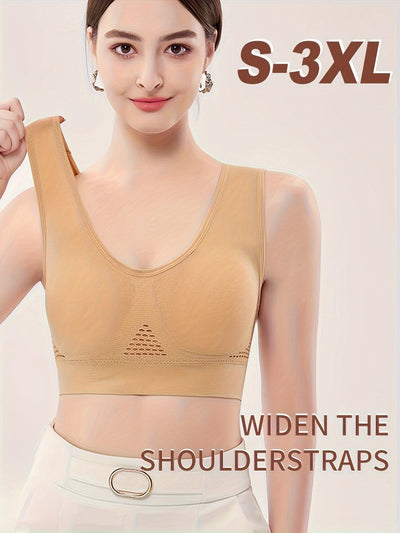 Спортивний бюстгальтер з м'якою безшовною чашкою для жінок – Ева Комфорт і підтримка