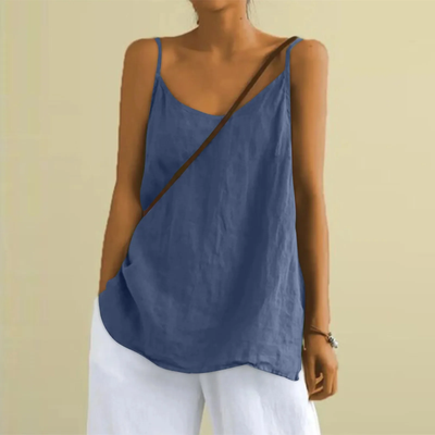 Top de tirantes finos para mujer - Suelto - Verano - Sin mangas