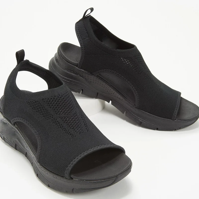 Sandalias de mujer - Deportivas sin cordones - Malla transpirable - Suela amortiguadora 