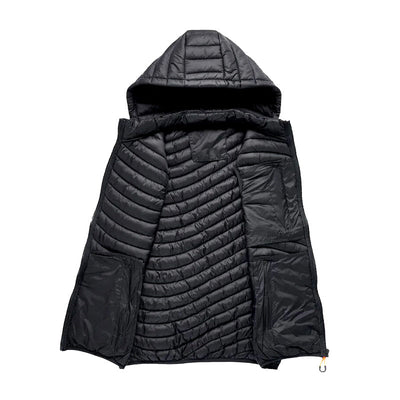Chaqueta de invierno de plumón con aislamiento térmico para hombre