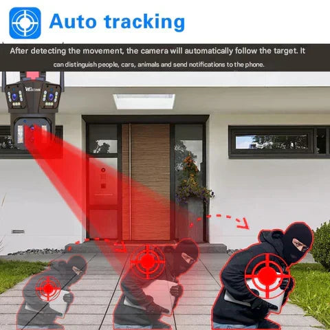 Cámara de seguridad inalámbrica 10K con 20 MP y zoom 20x - DualGuard Ultra 10K