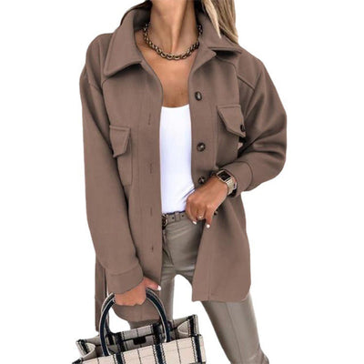 Veste élégante et décontractée avec fermeture éclair et coupe élégante - Femmes