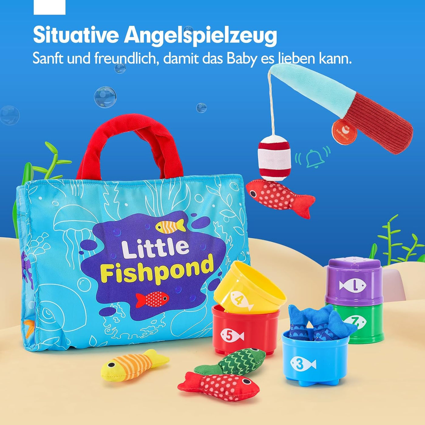 Juego de pesca Montessori Juguetes para niños 