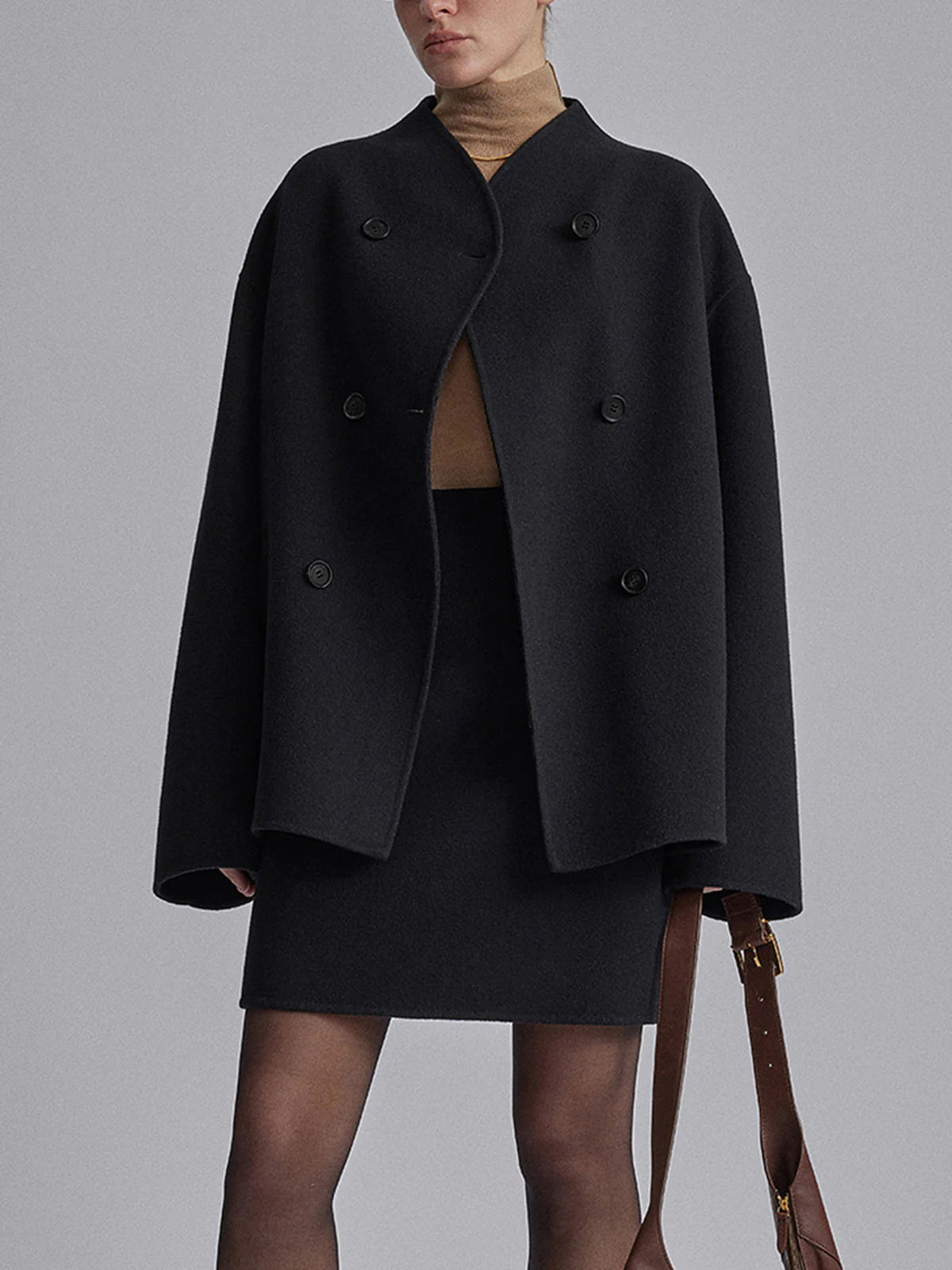 Coupe-vent surdimensionné de luxe pour femmes