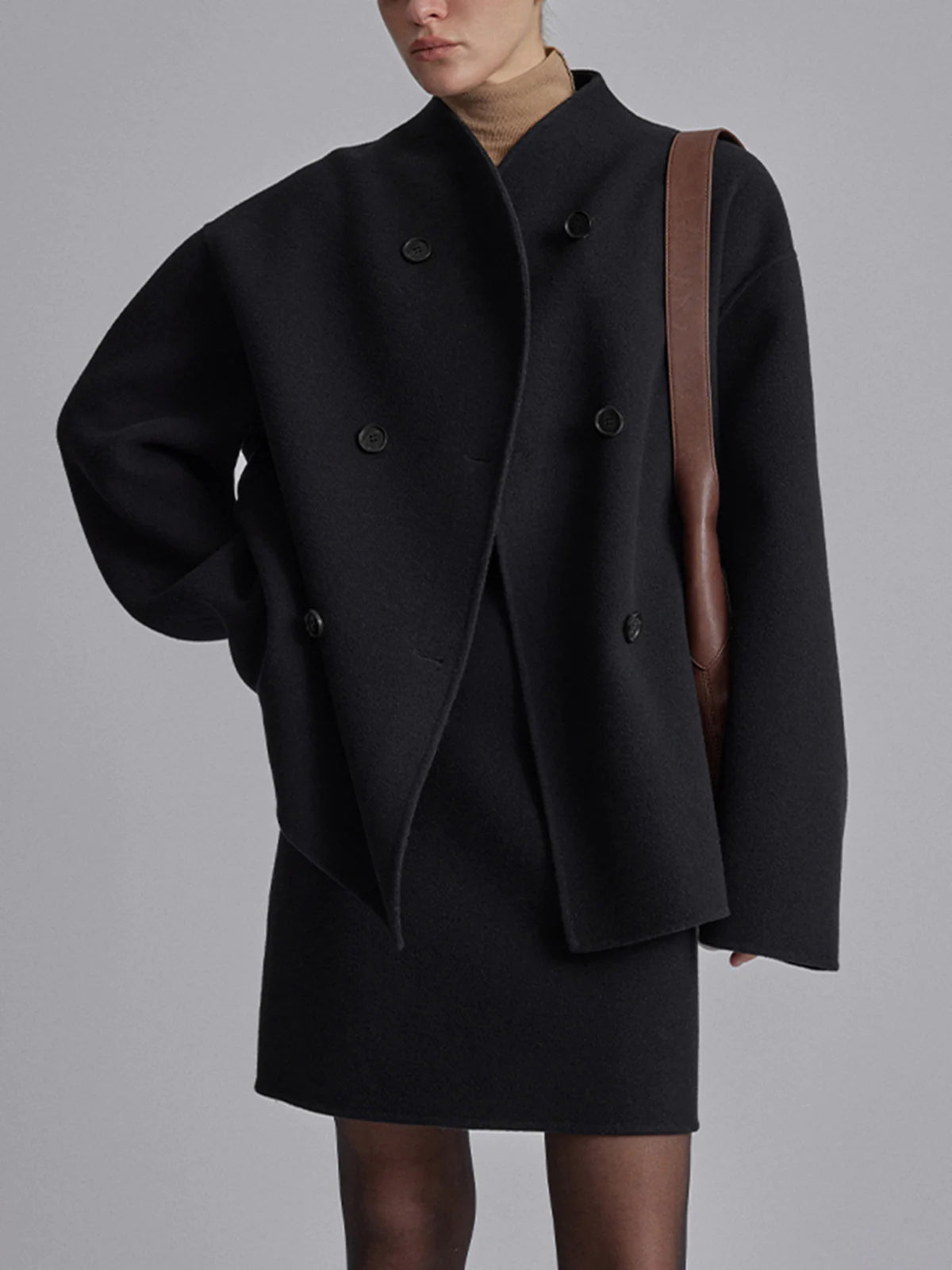 Coupe-vent surdimensionné de luxe pour femmes