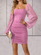Livia - Elegante mini vestido con mangas anchas