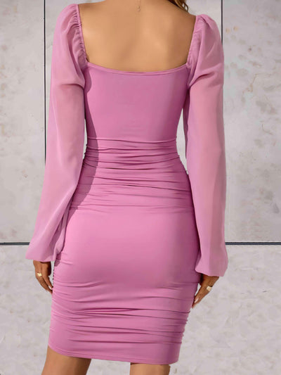 Livia - Elegante mini vestido con mangas anchas