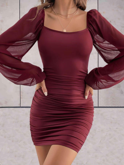 Livia - Elegante mini vestido con mangas anchas
