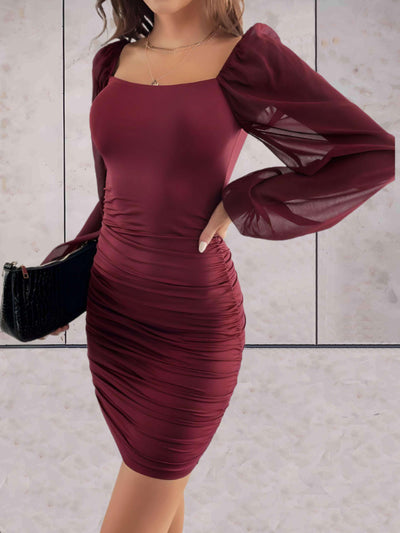 Livia - Elegante mini vestido con mangas anchas