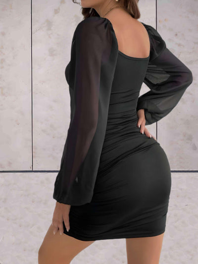 Livia - Elegante mini vestido con mangas anchas