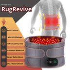 Ceinture de massage chauffante pour le dos, avec technologie infrarouge, vibrations, matériau respirant, longue autonomie, utilisation sans fil.