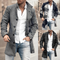 Abrigo de lana de moda para hombre con botones. 