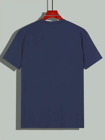 Owen - Camiseta de algodón lisa para hombre - Casual y moderna