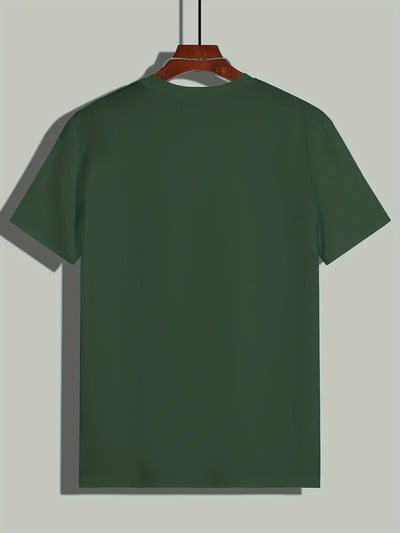 Owen - Camiseta de algodón lisa para hombre - Casual y moderna