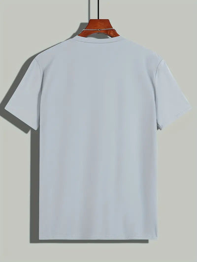 Owen - Camiseta de algodón lisa para hombre - Casual y moderna