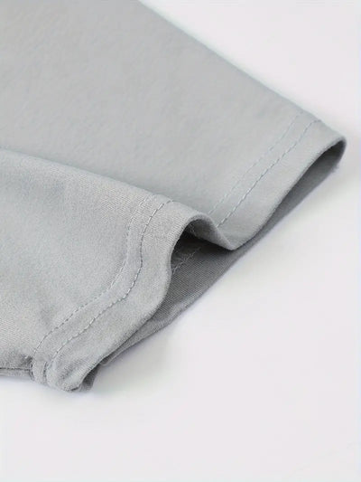 Owen - Camiseta de algodón lisa para hombre - Casual y moderna