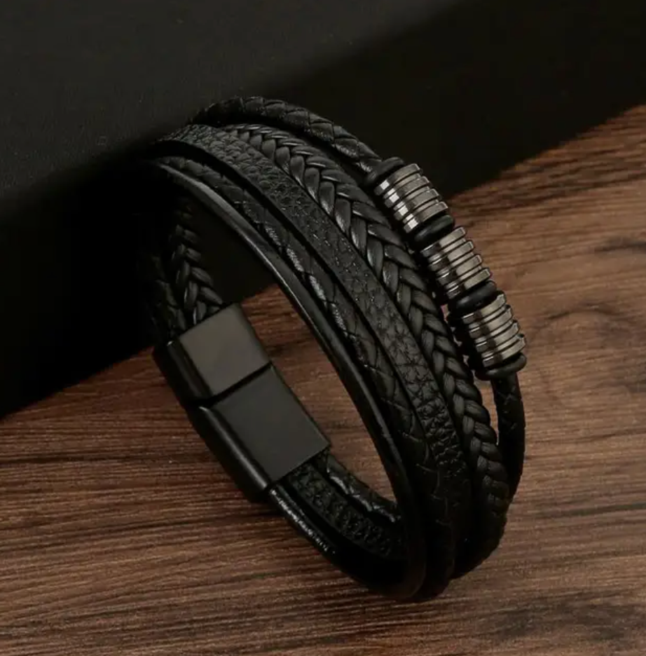 Pulseras de cuero de alta calidad (juego de 5)