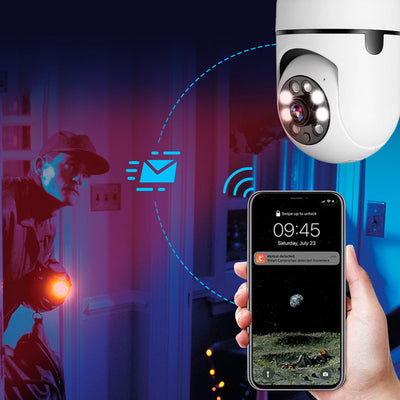 SafeSecure – Caméra de Surveillance Intelligente avec Lumière & Zoom