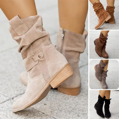 Avice - Støvler sintético talla grande, redondo, color tostado lava informal