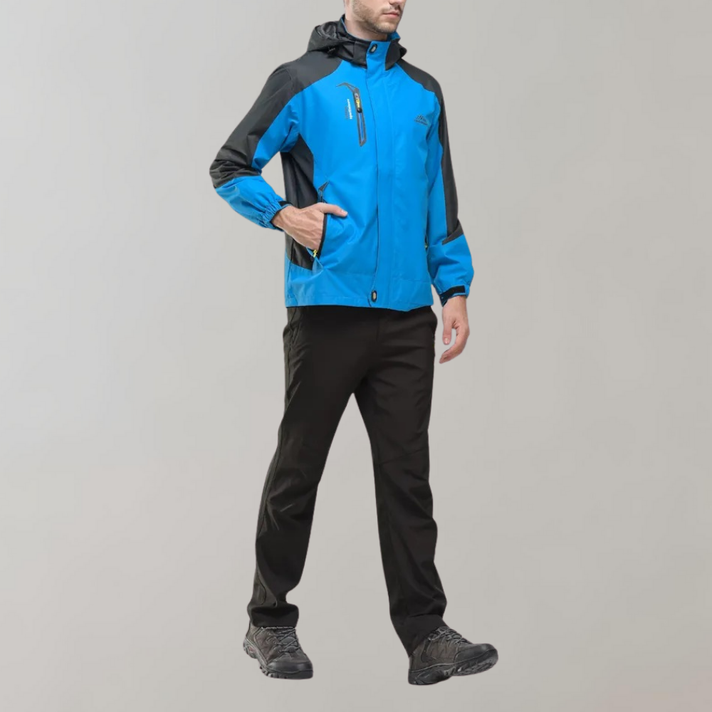 Veste Softshell Homme – Coupe-Vent & Déperlante avec Capuche