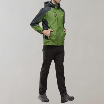 Veste Softshell Homme – Coupe-Vent & Déperlante avec Capuche