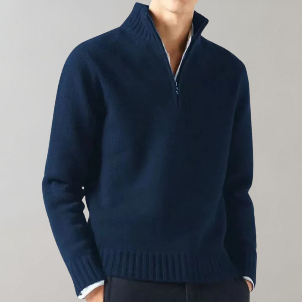 Pull zippé chaud en polaire pour hommes | Idéal pour les activités de plein air